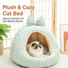 Covered Tent-Style Pet Bed for Cats and Small Dogs