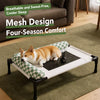 Elevated Mesh Pet Bed for Dogs and Cats with Removable Cushion