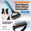 Dog & Cat Deshedding and Detangling Grooming Comb