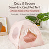 Washable Indoor Pet Tent Bed for Cats & Dogs