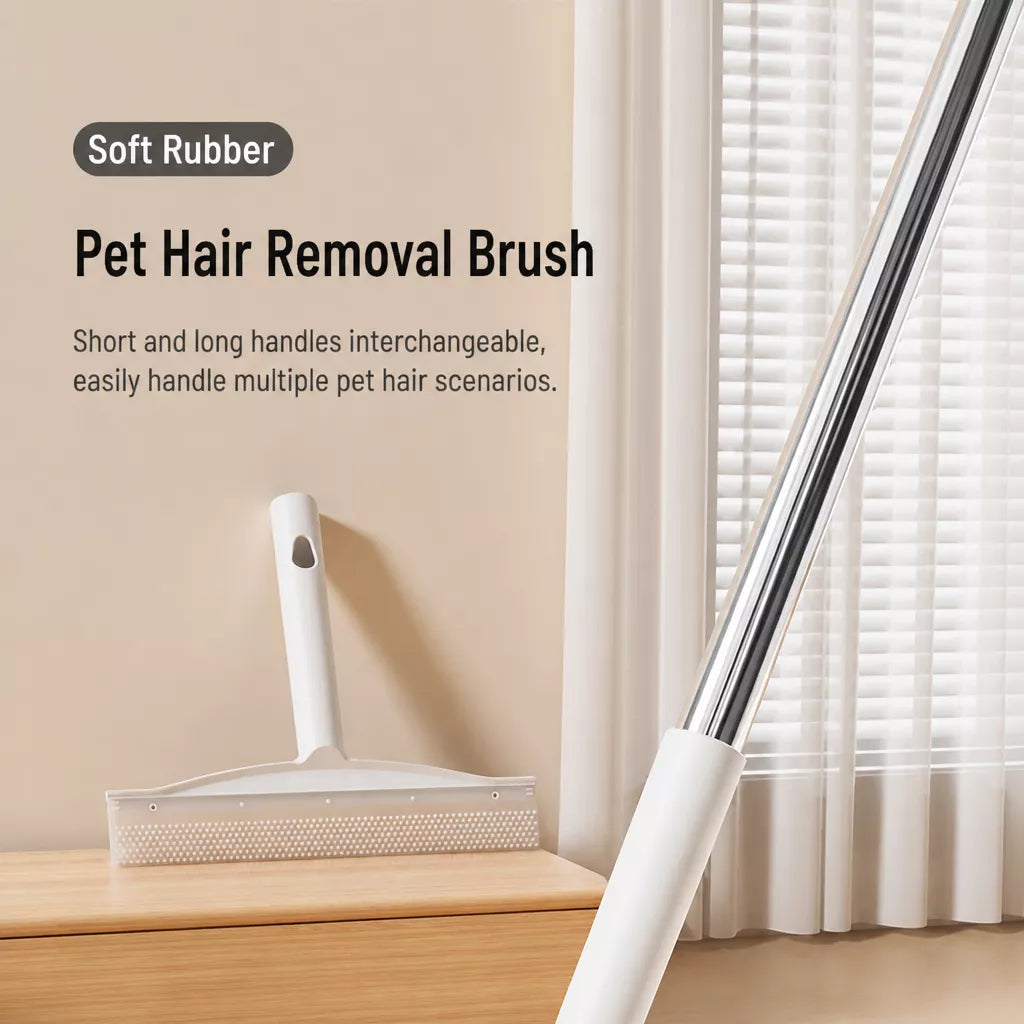 Pet Deshedding Brush for Cats and Dogs with Short or Long Handle