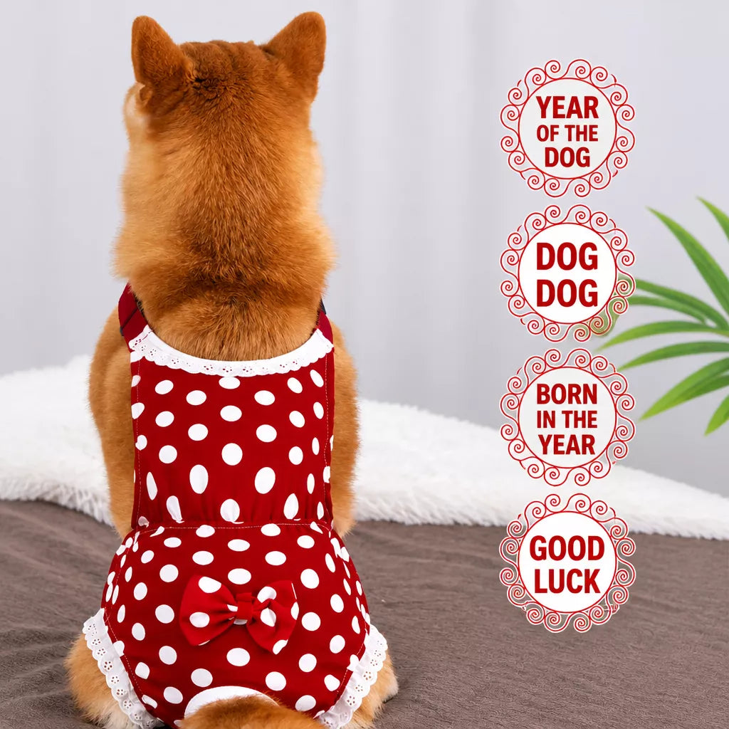 Cotton Dog Diaper for Female Dogs During Heat Cycles