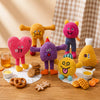 Plush Cat Toy with Crinkle Paper, Squeaker & Catnip