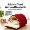 Semi-Enclosed EPE Foam Pet Bed for Cats and Dogs