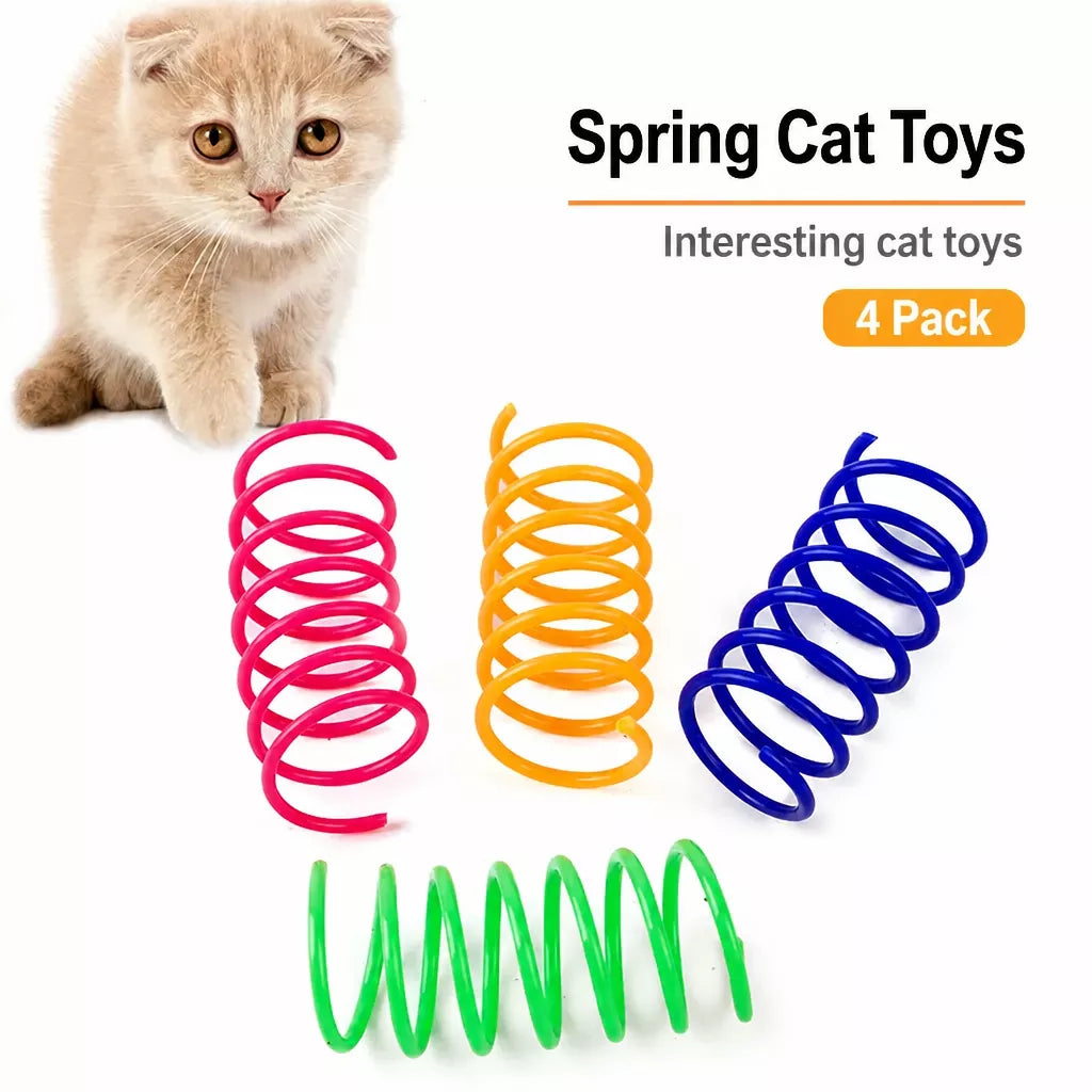 Plastic Spring Cat Toy