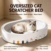 Corrugated Cardboard Cat Scratcher Bed – Round & Oval Designs