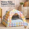 Semi-Enclosed Cat Tent Bed with Removable, Washable Design