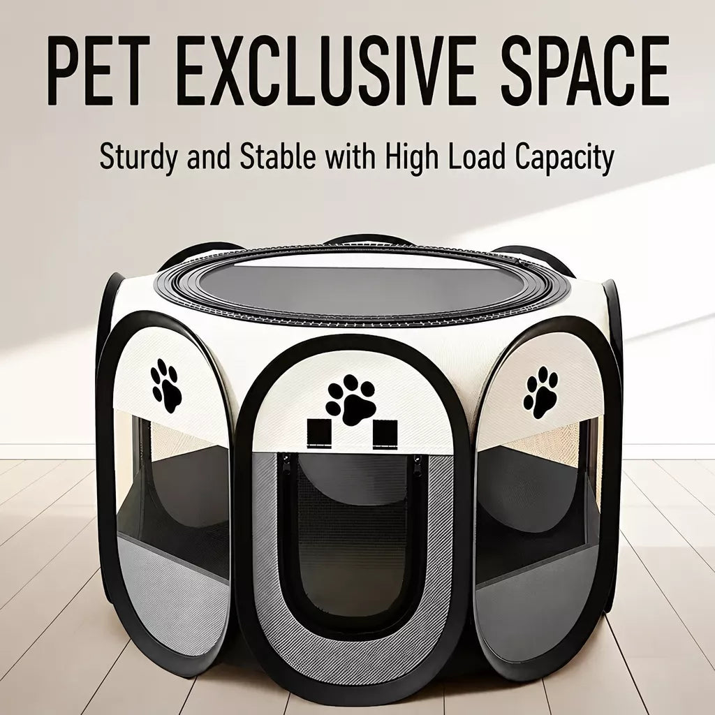 Foldable Octagonal Pet Tent for Cats & Dogs