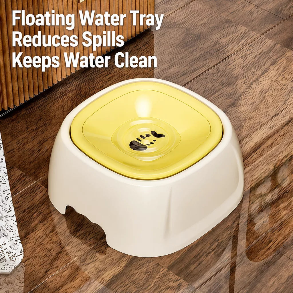 Floating Plastic Water Bowl for Dogs and Cats