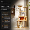 Multi-Level Cat Tree with Scratching Posts and Space Pod