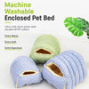 Semi-Enclosed Cat & Small Dog Bed with Removable Design