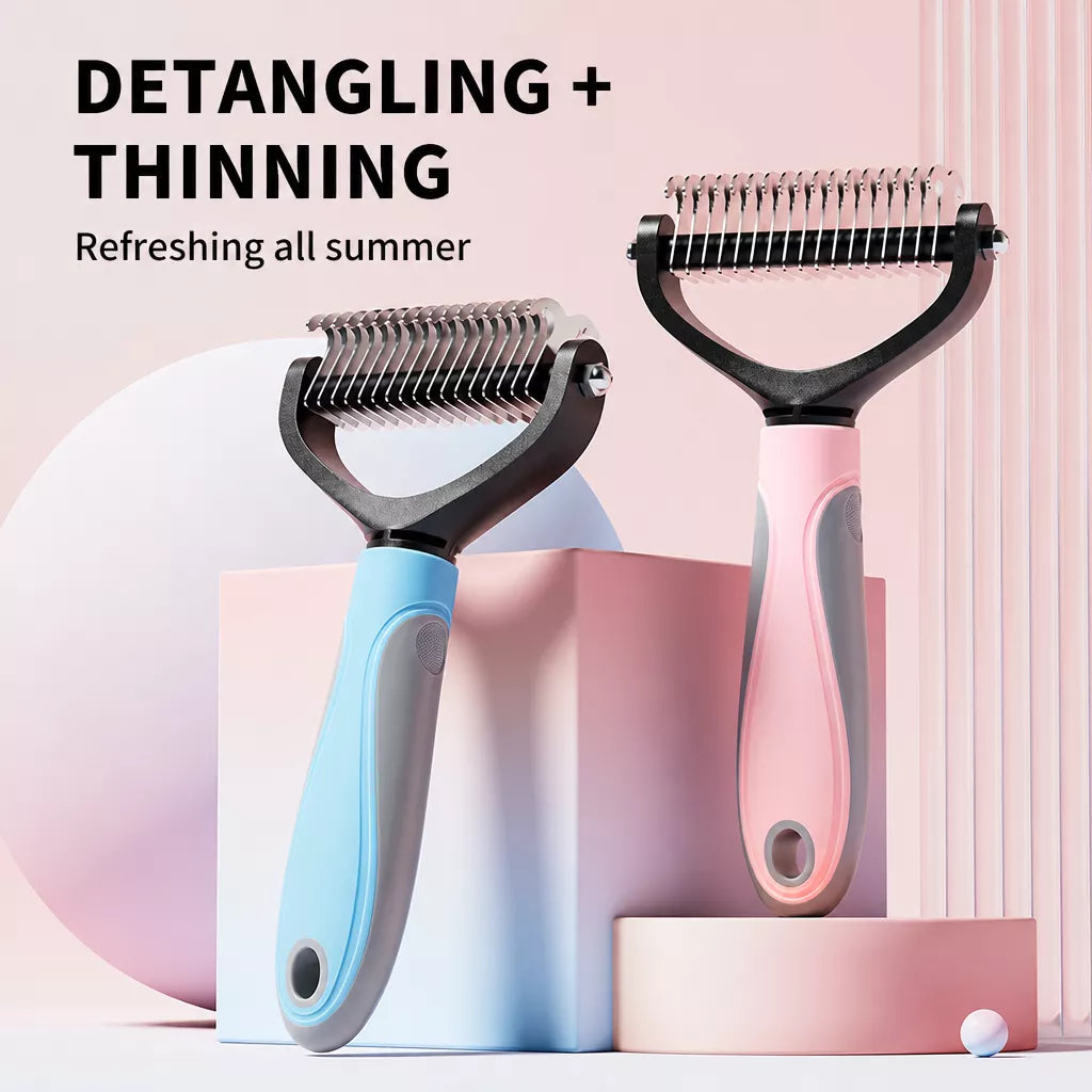Cat Grooming Comb for Long Hair, Knots and Loose Fur