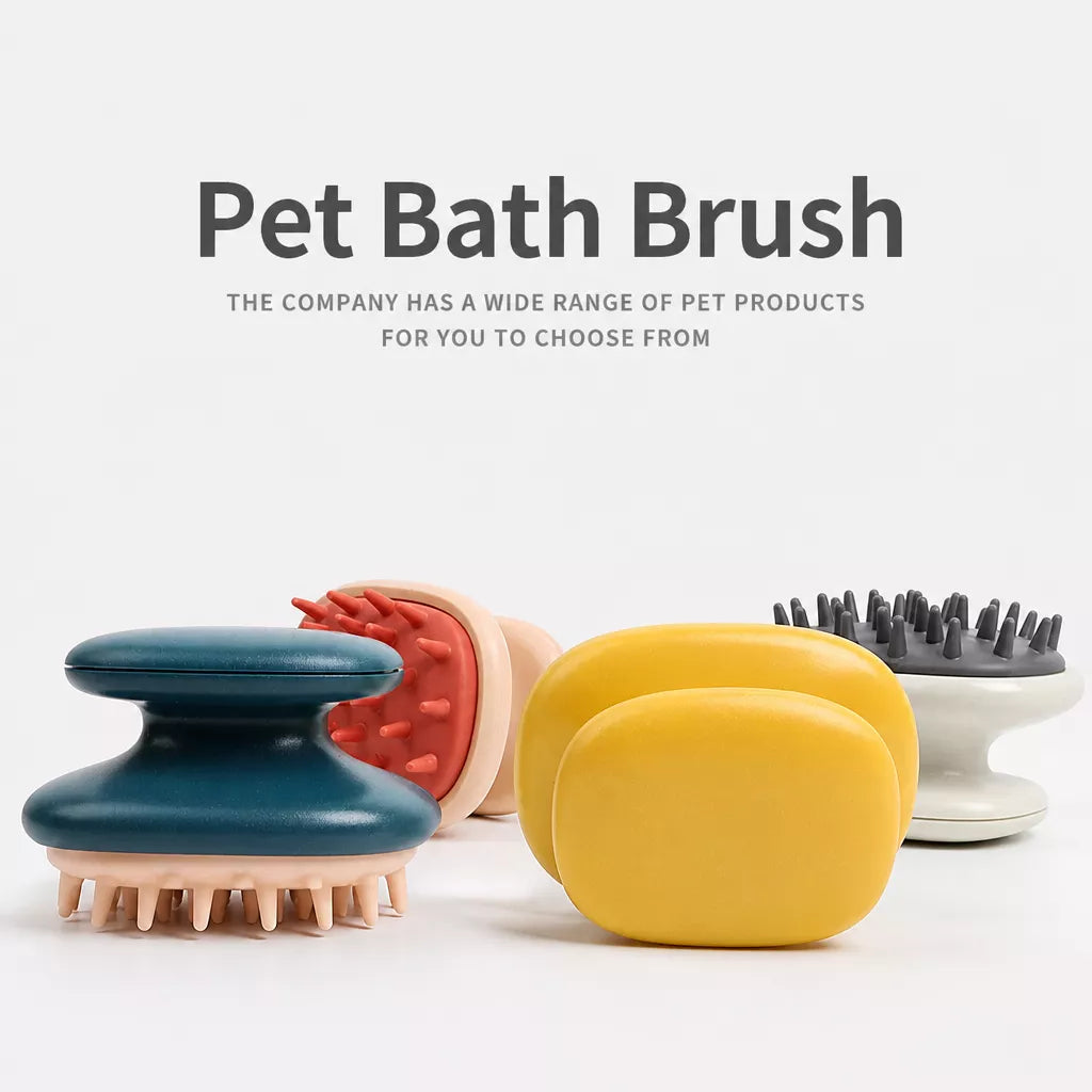 Pet Bath & Grooming Brush for Dogs and Cats