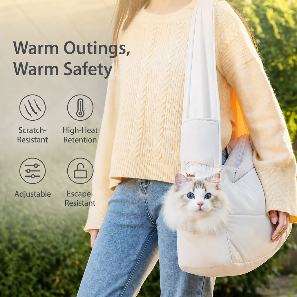 Nylon Pet Carrier Bag with Breathable Mesh for Cats & Dogs