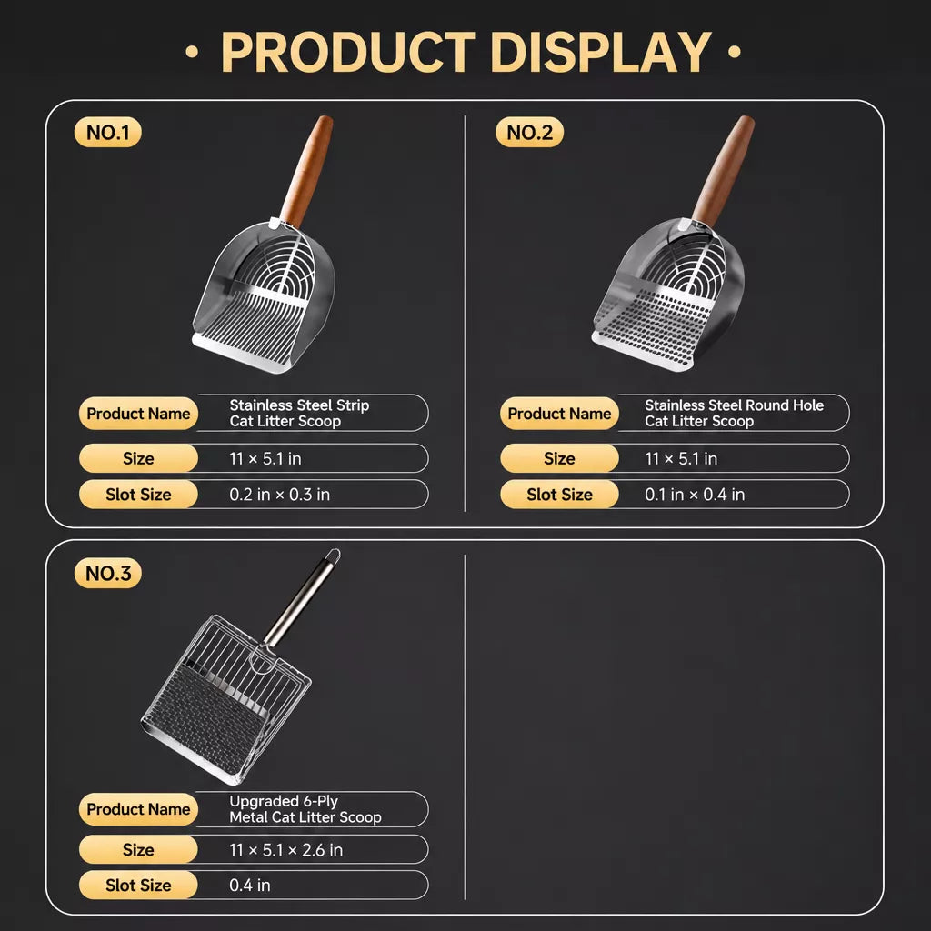 Metal Cat Litter Scoop