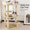 Compact Cat Tree with Space Capsule, Perch, and Cat Hideaway