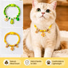 Adjustable Nylon Pet Collar with Wooden Accent and Bell