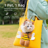 Canvas Pet Carrier Backpack for Cats and Small Dogs
