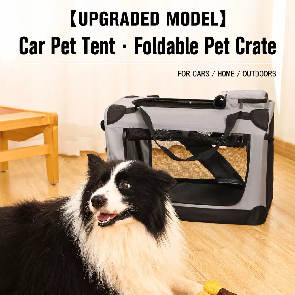 Portable Folding Pet Carrier for Car Travel