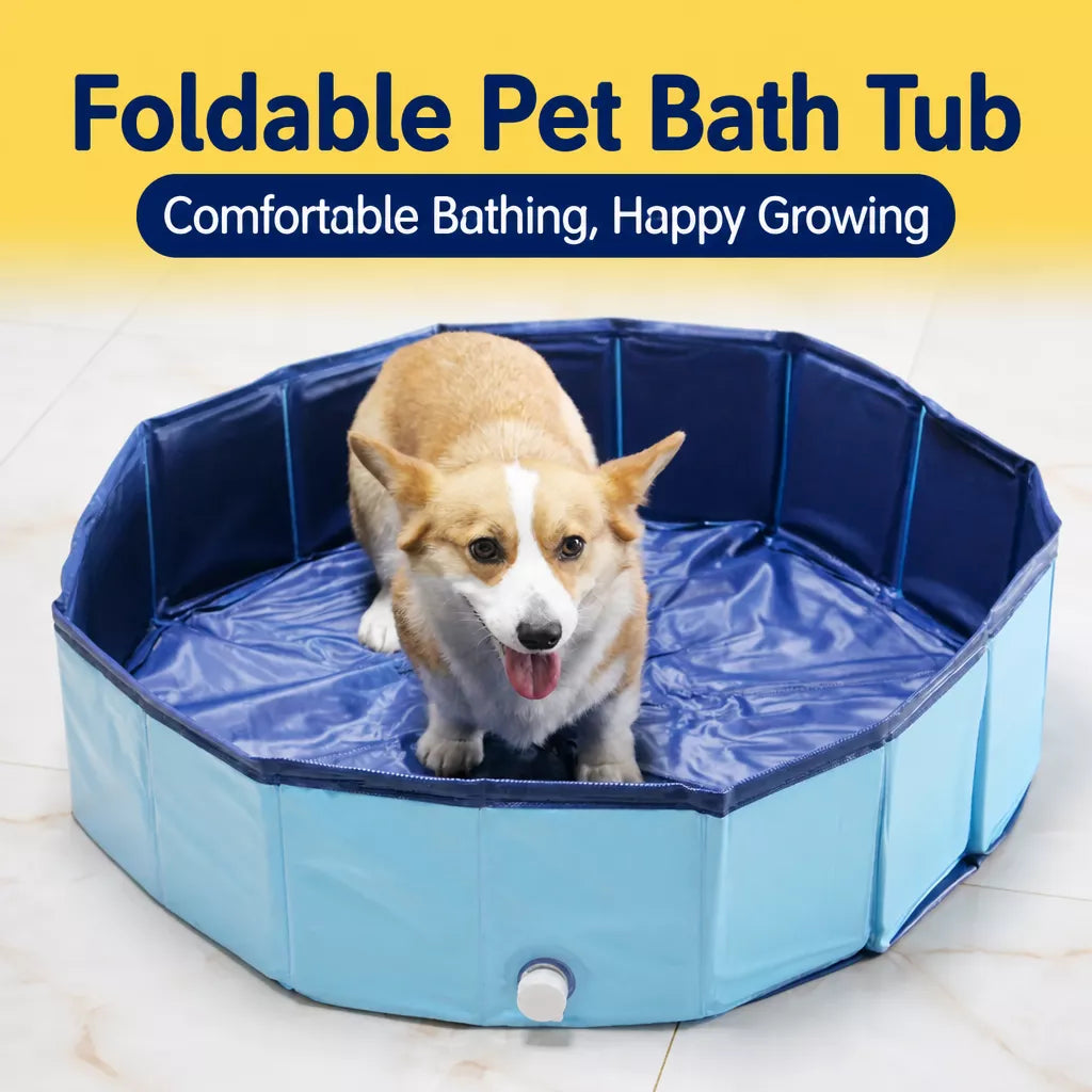 Foldable Pet Bath Basin for Dogs & Cats