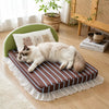 All-Season Waterproof Cat Bed with Removable Washable Cushion