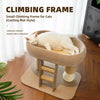 Compact Cat Tree with Sisal Scratching Post and Bed