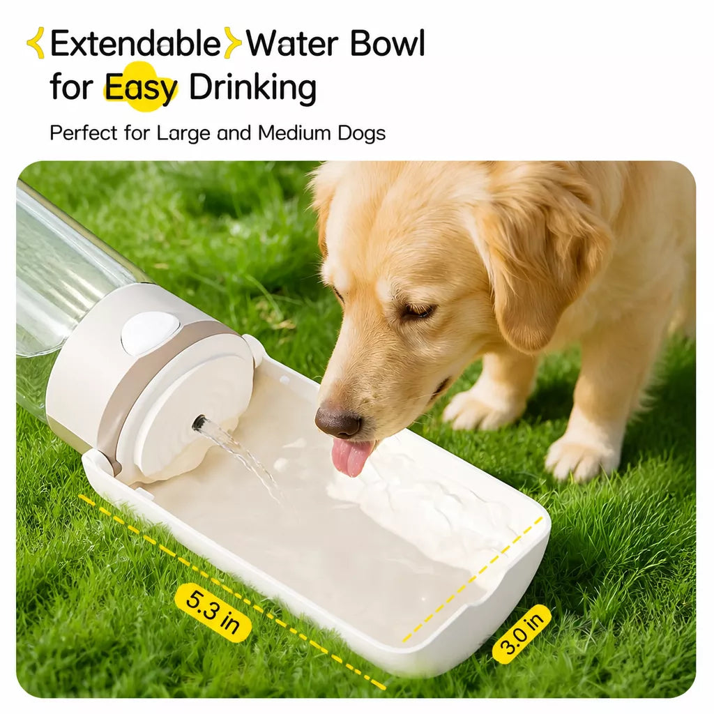 Portable Dog Water Bottle for Walks and Outdoor Adventures
