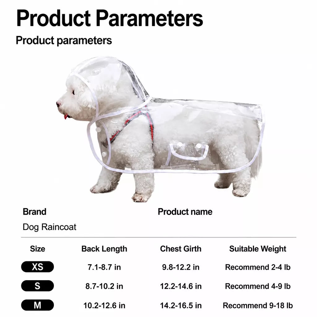 Waterproof Four-Leg Dog Raincoat