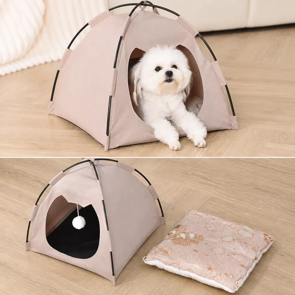 Foldable Indoor Cat Tent Bed