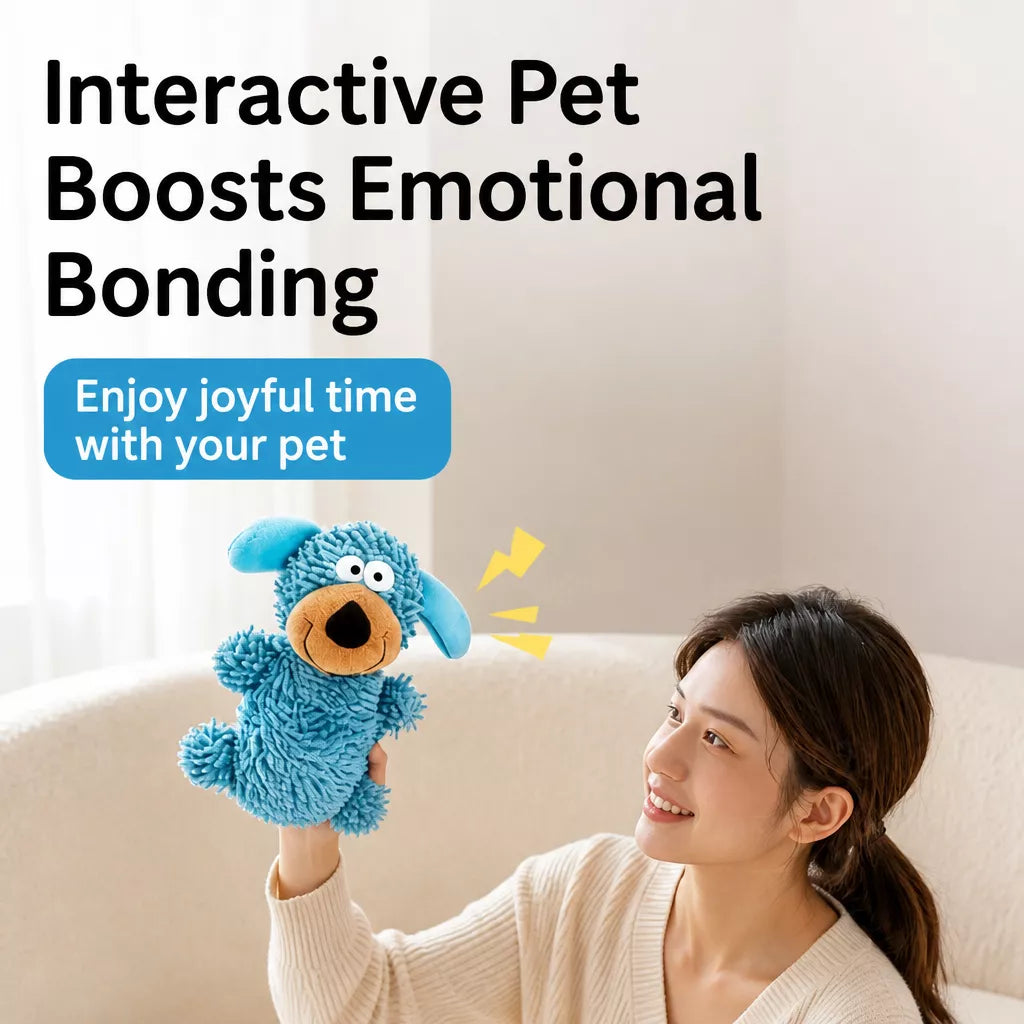 Squeaky Mop Dog Toy for Small and Medium Dogs
