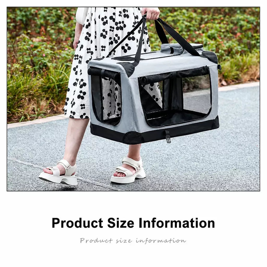 Portable Folding Pet Carrier for Car Travel