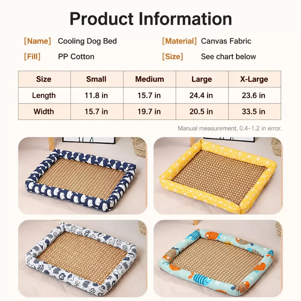 Year-Round Woven Pet Bed Mat for Dogs & Cats