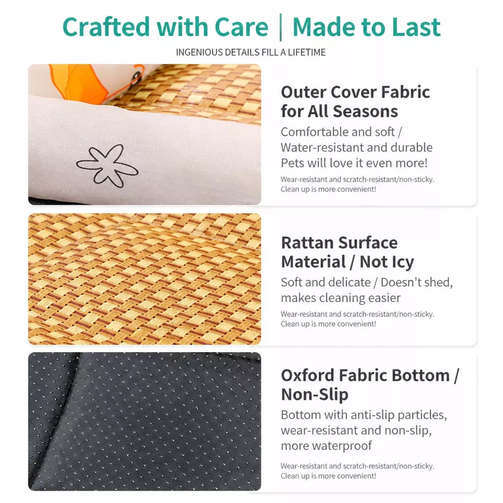 All-Season Pet Bed for Cats and Dogs