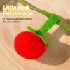 Felt Tomato Cat Wand Toy with Bell