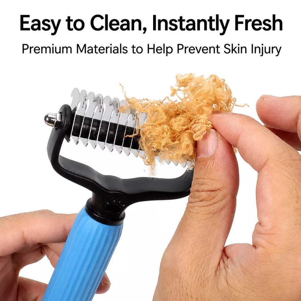 Pet Detangling and Deshedding Comb for Dogs and Cats
