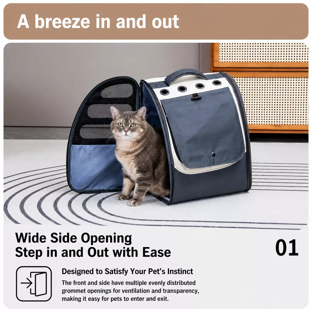 Large Pet Carrier Backpack for Cats and Dogs