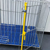 Galvanized Steel-Bar Dog Crate for Indoor or Outdoor Use