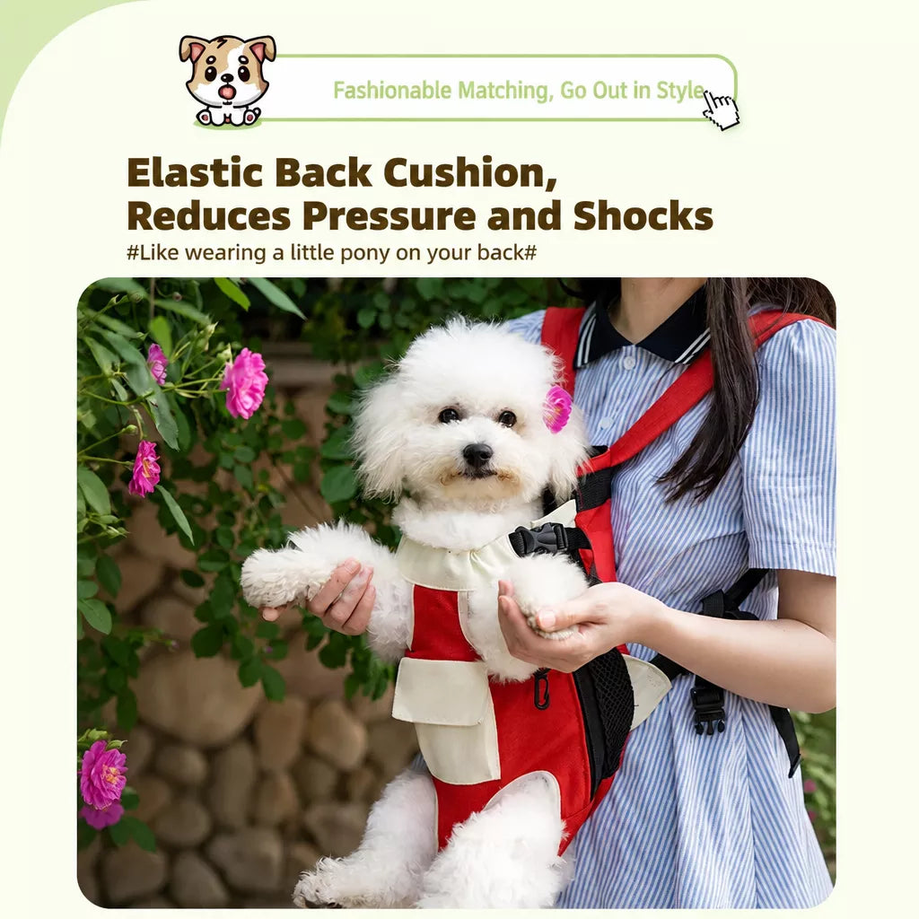 Front-Carrying Pet Backpack Carrier for Small Dogs & Cats
