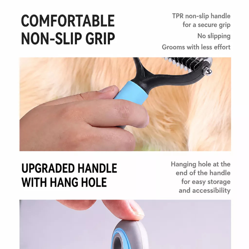 Cat Grooming Comb for Long Hair, Knots and Loose Fur