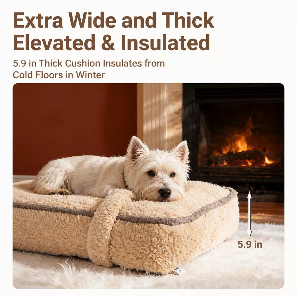 Plush Washable Pet Bed Mat