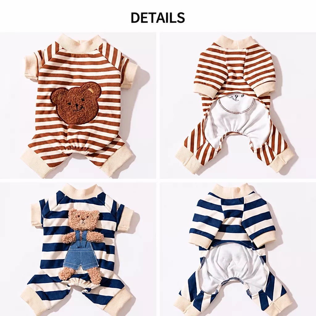 Teddy Bear Four-Leg Pet Outfit for Small Dogs & Cats