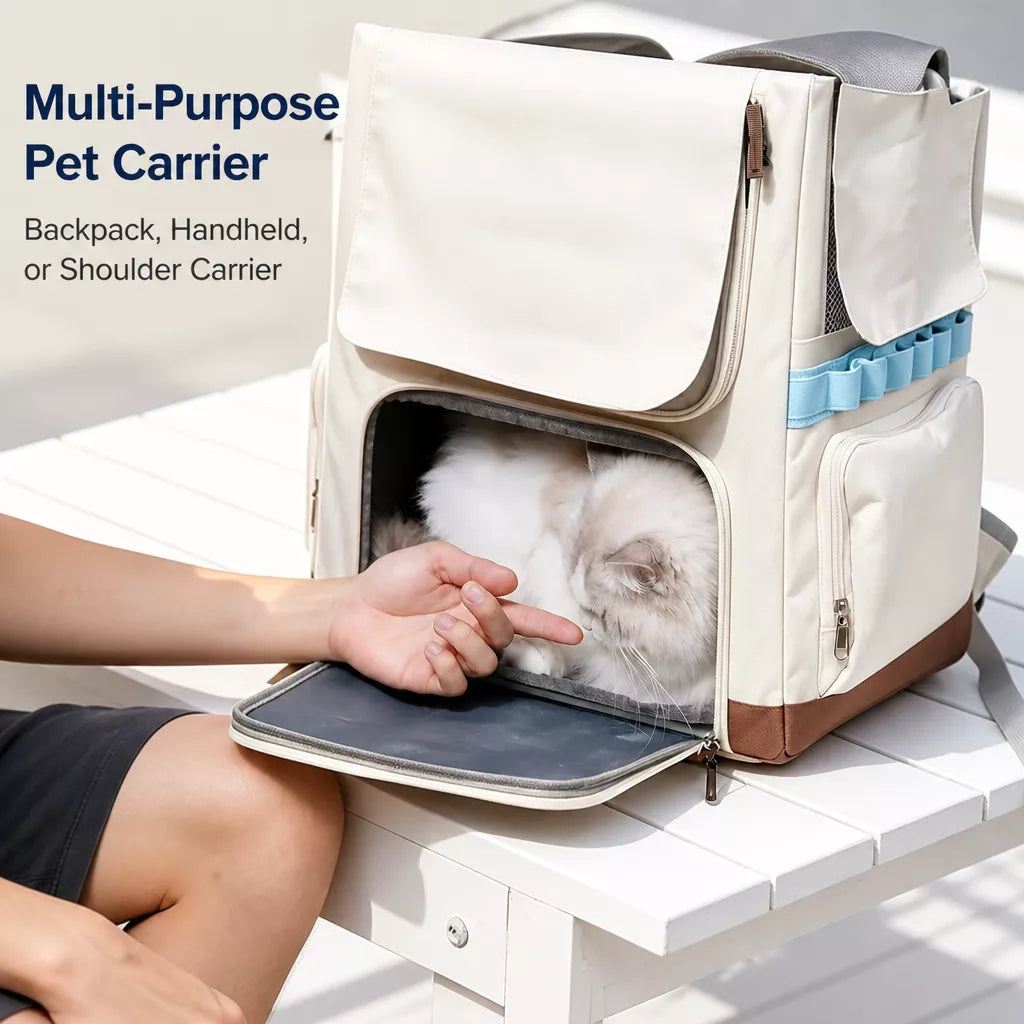 Concealed-Design Pet Carrier Backpack