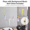 Hanging Feather Cat Teaser Toy with Elastic Wand