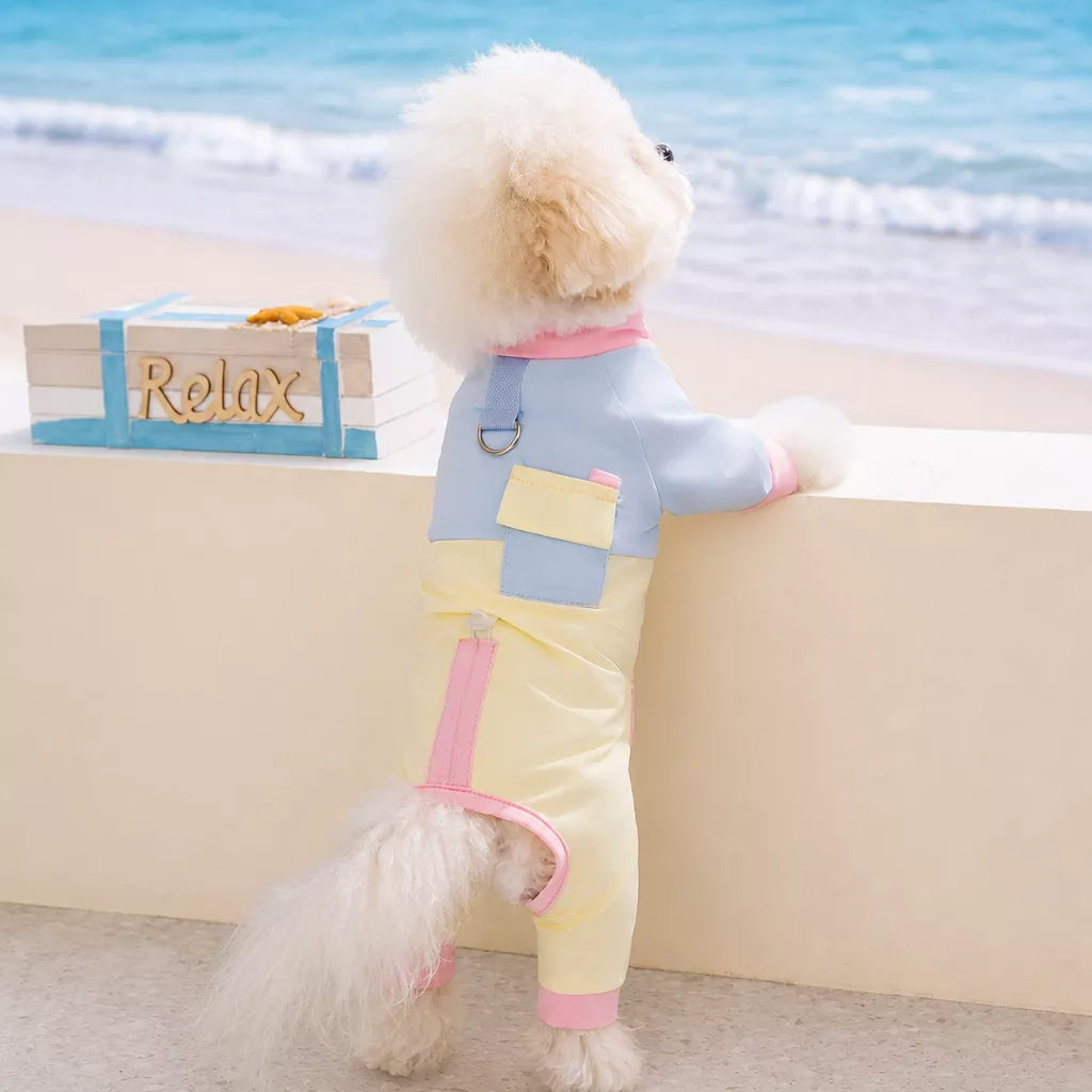 Lightweight Polyester Four-Leg Dog Summer Jumpsuit