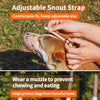 Soft Mesh Dog Muzzle with Plastic Guard