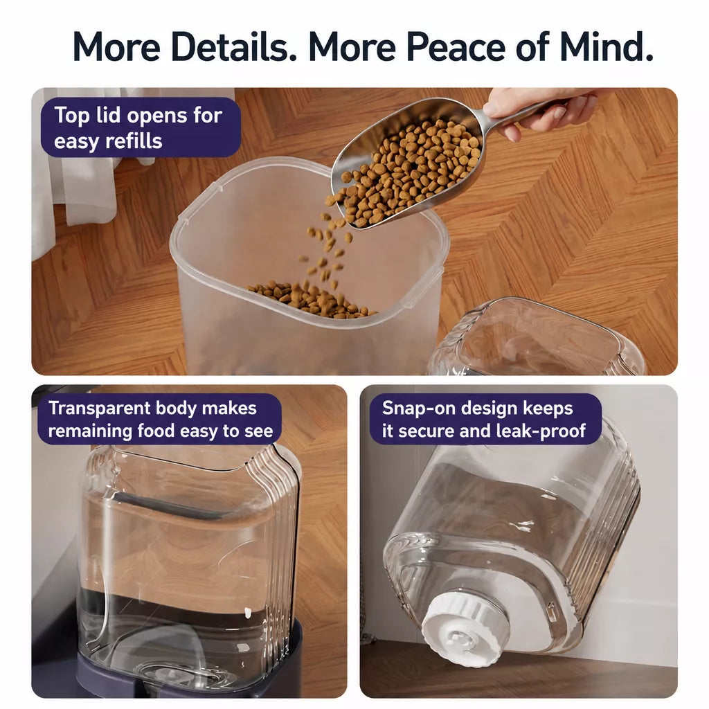 Non-Electric Pet Water Dispenser for Cats & Dogs