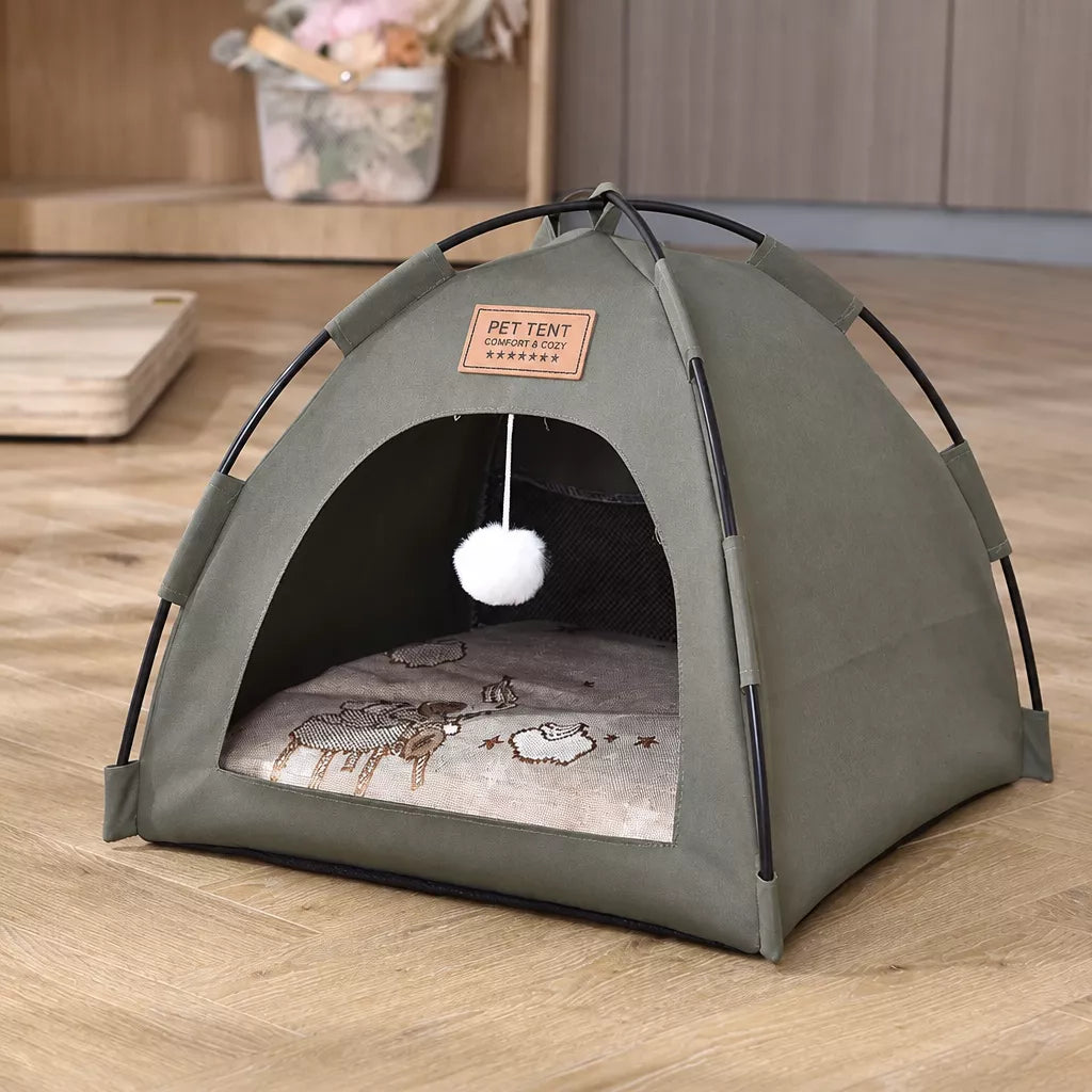 Foldable Indoor Cat Tent Bed