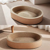 Oval Corrugated Cardboard Cat Scratcher Bed