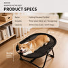 Oval Elevated Foldable Pet Cot for Cats & Dogs