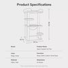 Compact Cat Tree with Space Capsule, Perch, and Cat Hideaway